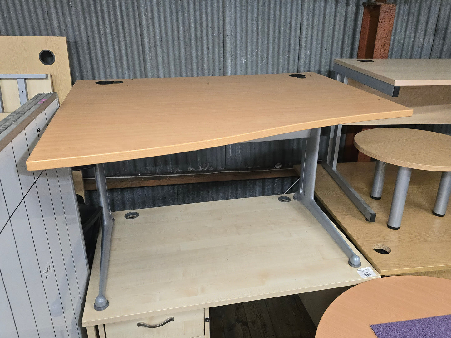 Wave Desk Wooden 120cm x 100cm