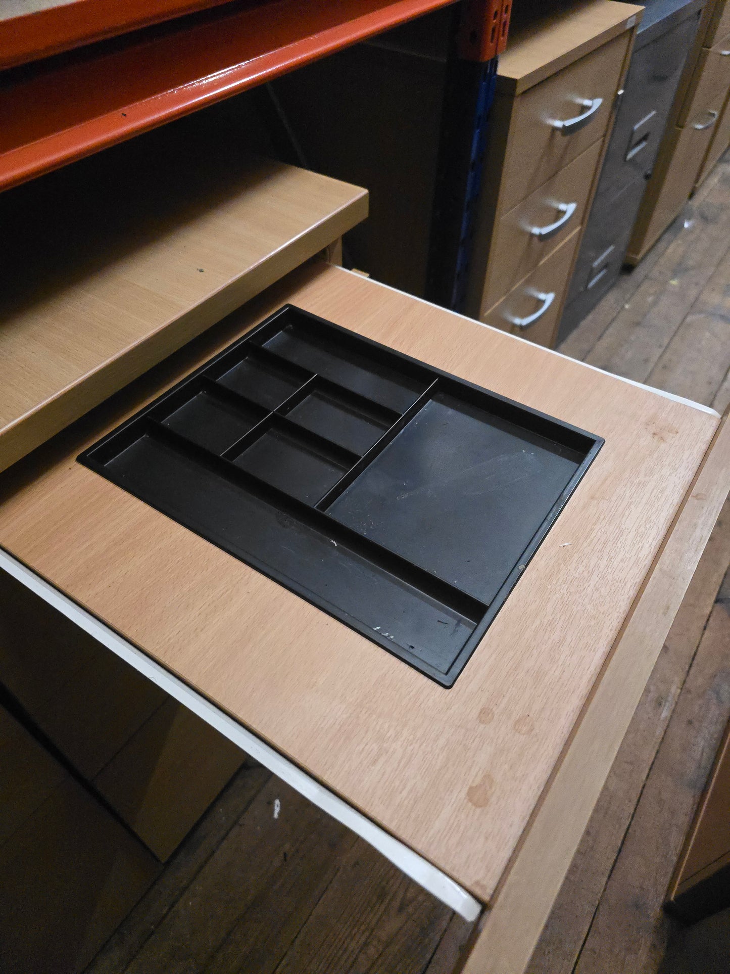 Wooden pedestal 4 drawers