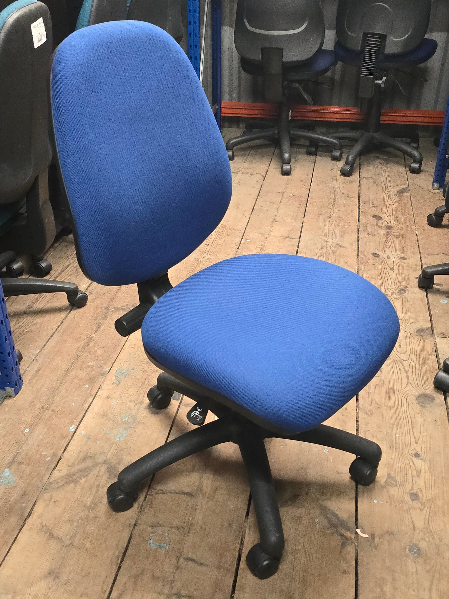 1 Lever Office Chair Blue