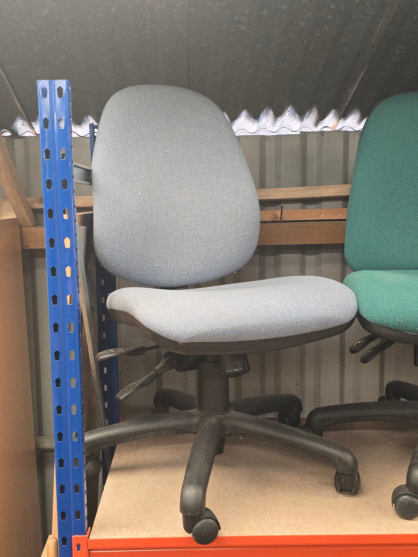 2 Lever Office Chair Light Blue
