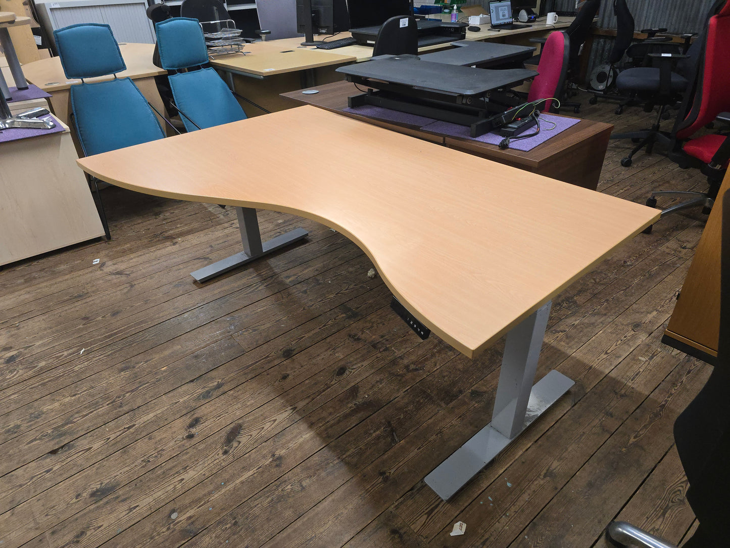 Sit Stand Desk 1.8m Curved