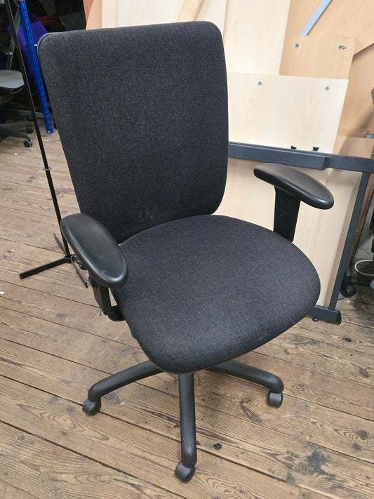 3 Lever Black Task Chair
