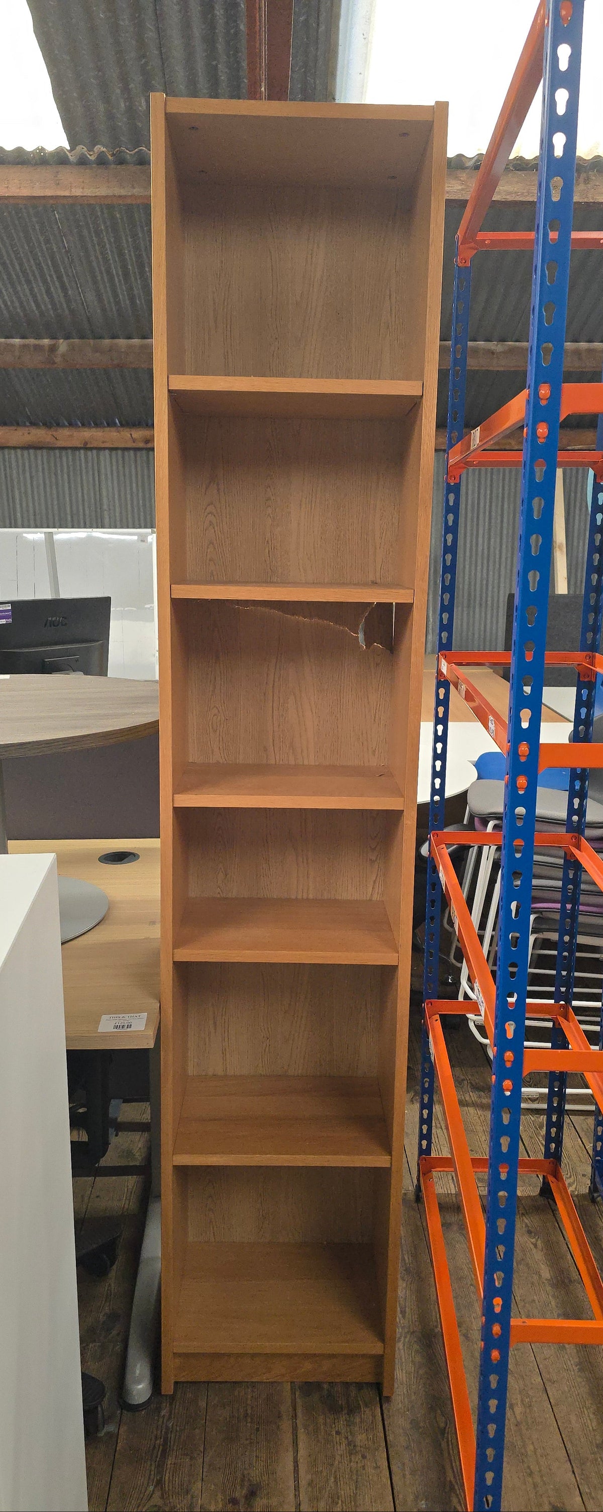 Wood Shelving Unit 6 Shelves