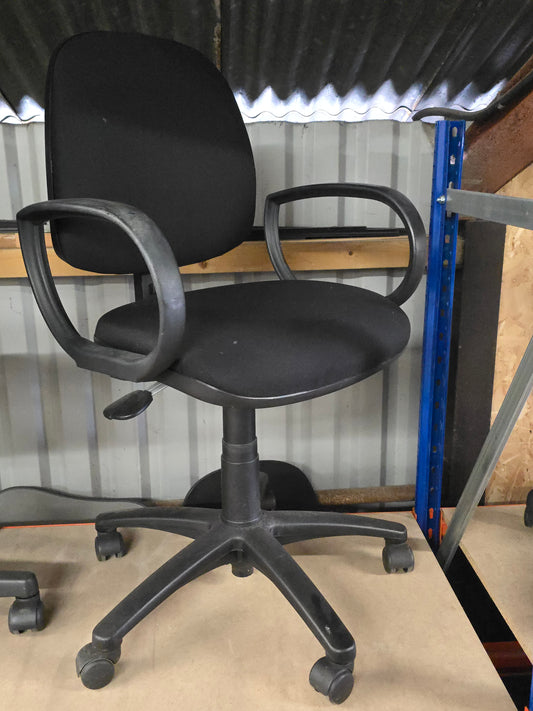 3 Lever Black Task Chair