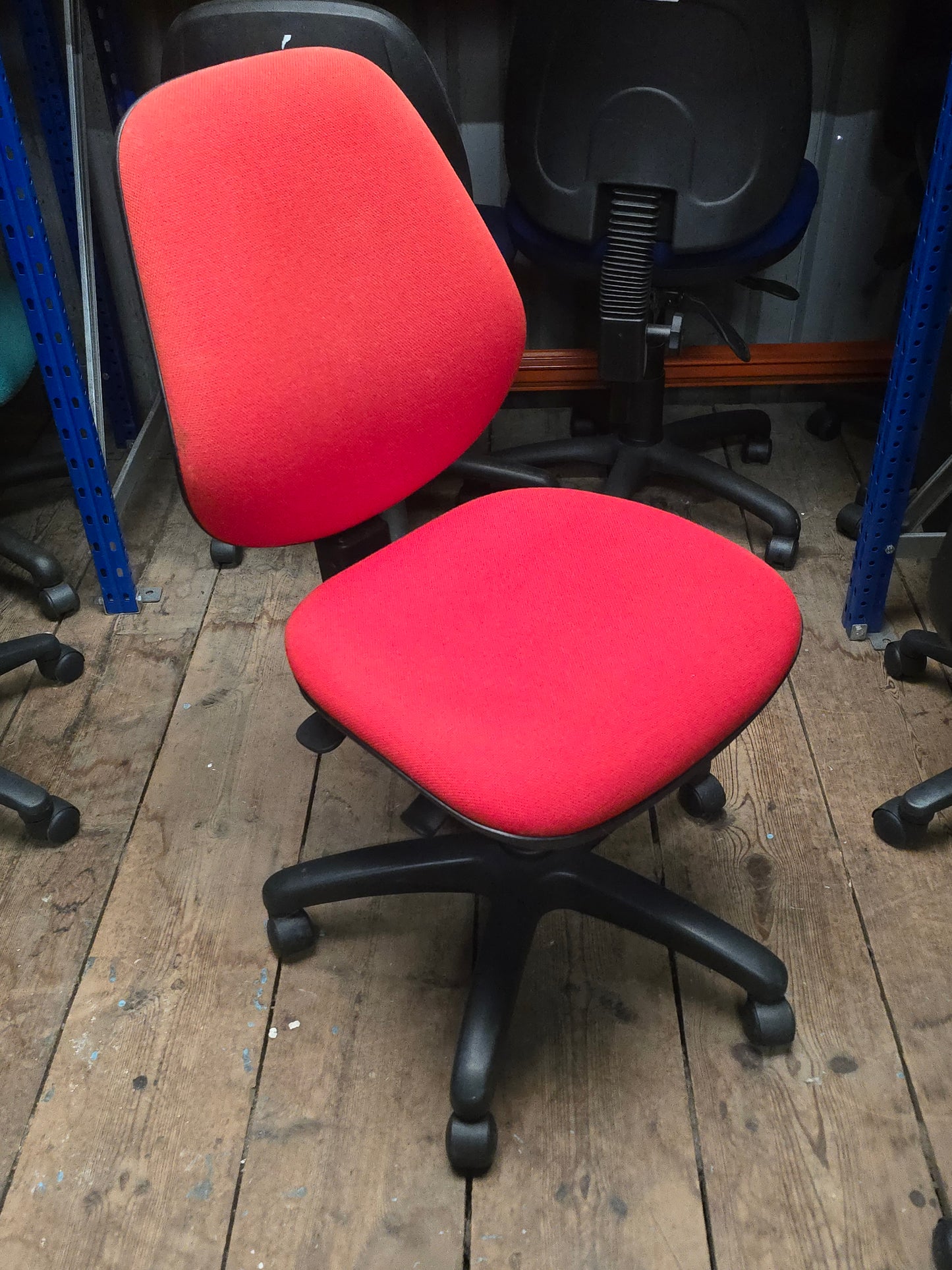 2 Lever Office Chair Red