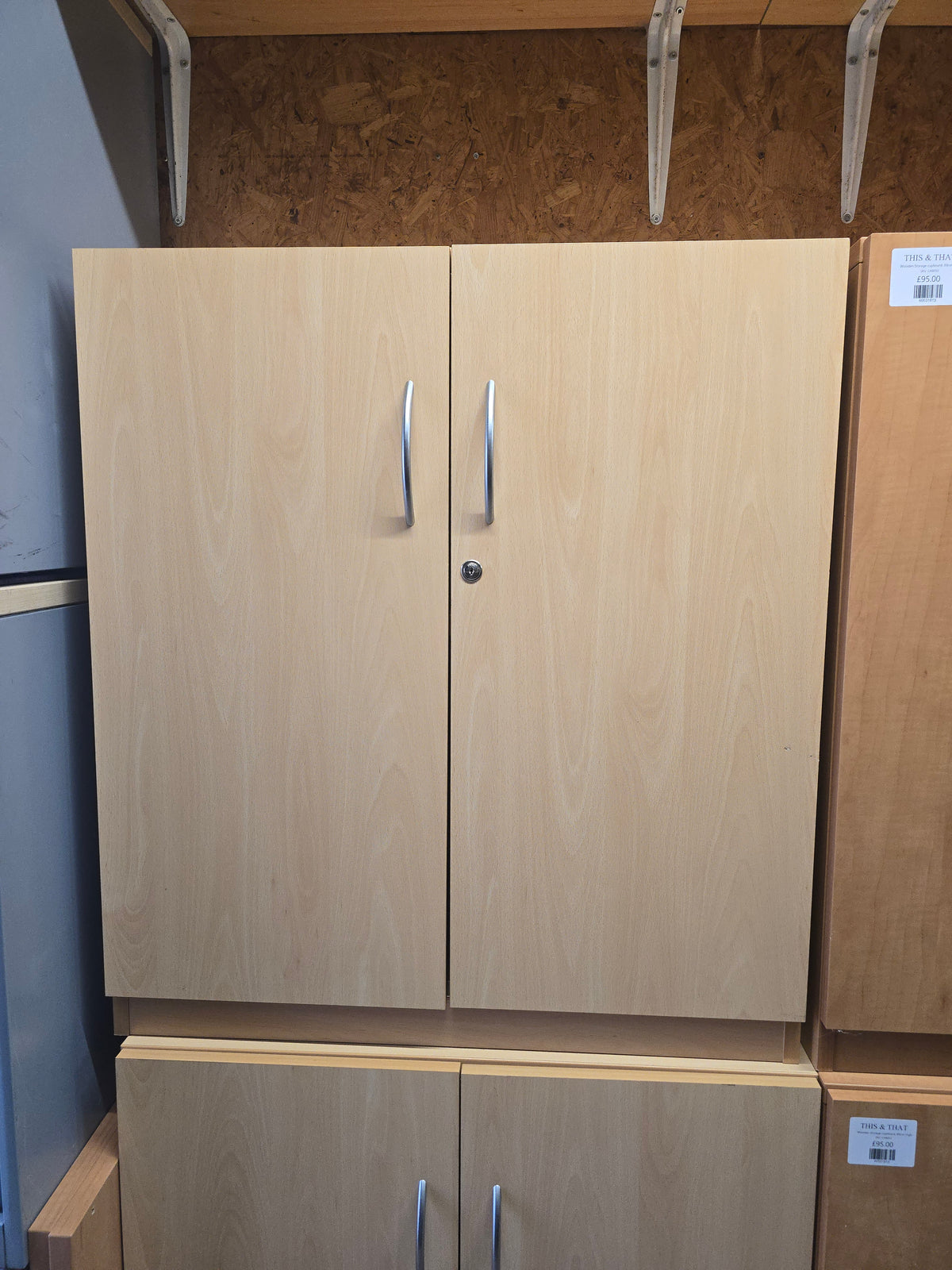Wooden Storage cupboard, 89cm High