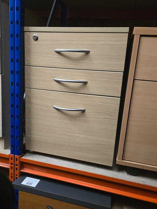 Wooden pedestal 3 drawers