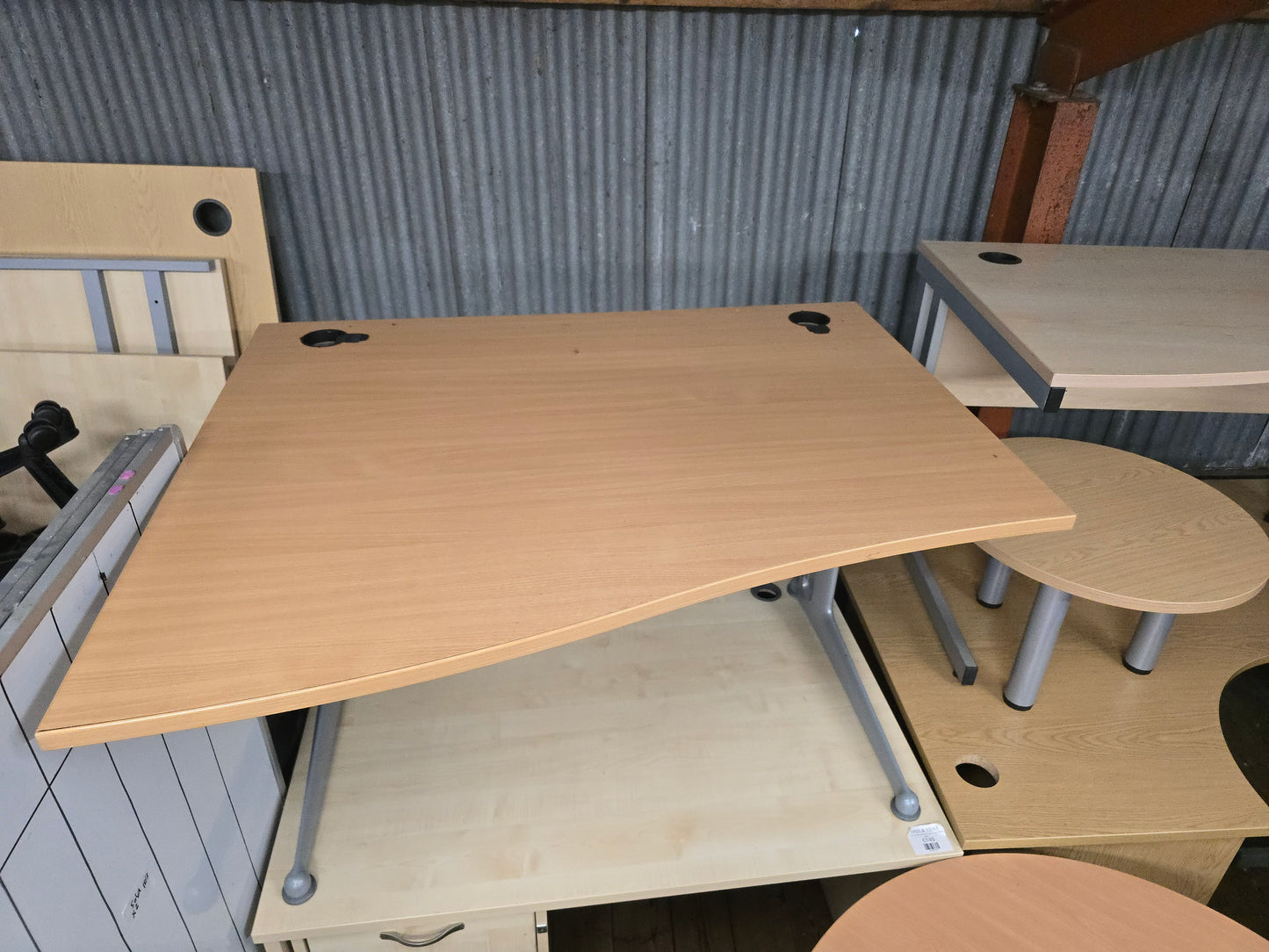 Wave Desk Wooden 120cm x 100cm
