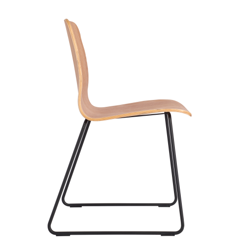 Northcott Chair with Black Metal Sled Base