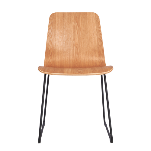 Northcott Chair with Black Metal Sled Base