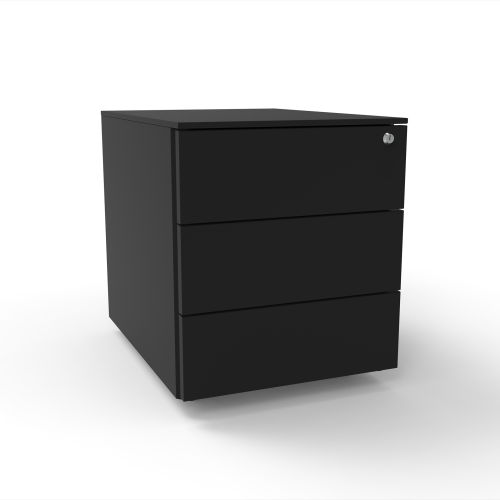 Mobile Metal Pedestal 3 Drawer