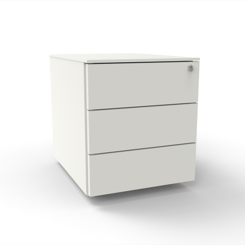 Mobile Metal Pedestal 3 Drawer